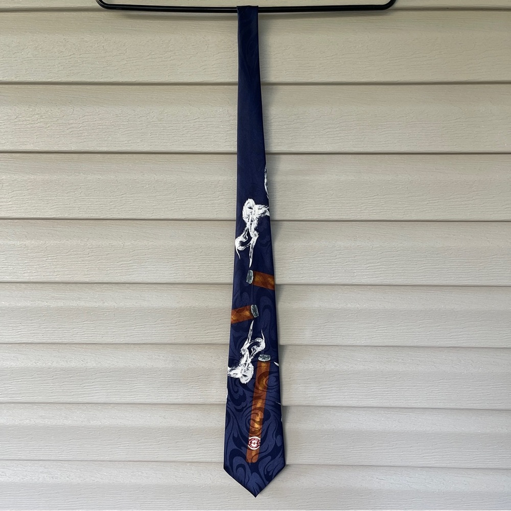 Fratello Cigar & Smoke Themed Tie